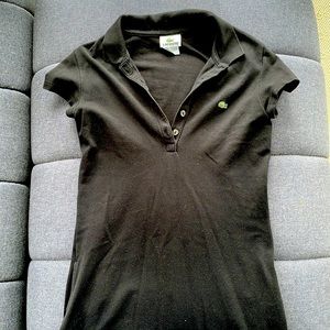Black Lacoste dress with pockets